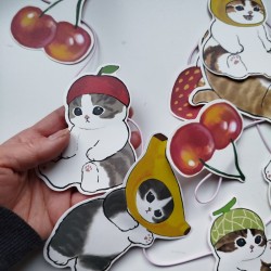Mofusand birthday card garland