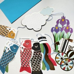 Garland card Carps Koinobori