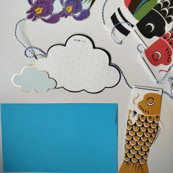 Garland card Carps Koinobori