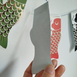 Garland card Carps Koinobori