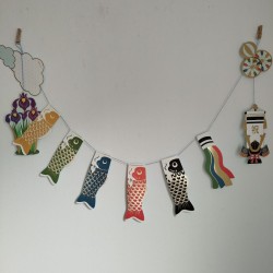 Garland card Carps Koinobori