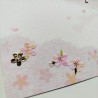 Cartolina Cane shiba sotto ciliegio