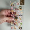 Adesivo Shiba e dolci giapponesi
