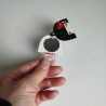 Specchietto portachiave Kokeshi