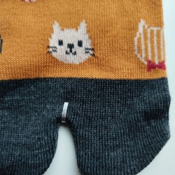 Tabi socks Cat face 35-37