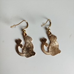 Earrings enamel Black Cats