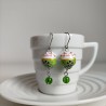 Earrings Manekineko Green