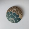 Covered button pin 5cm Beige