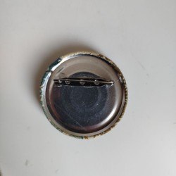 Covered button pin 5cm Beige