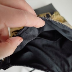 Mini shoulder bag -Fan gold