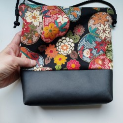Mini shoulder bag -Colourful Black