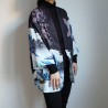 Kimono robe in polyester -Big waves