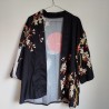 Kimono robe in polyester -Crane