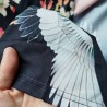 Kimono robe in polyester -Crane