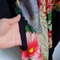 Abito-camicia lunga Nero
