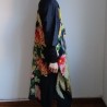 Abito-camicia lunga Nero