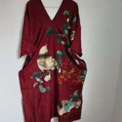 Abito-camicia lunga marroncino