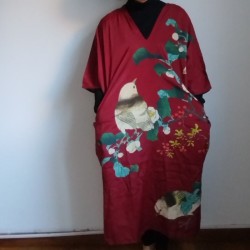 Abito-camicia lunga marroncino