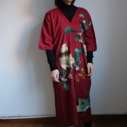 Casual dress Redbrown