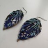 Orecchini foglie Turchese-azzurro