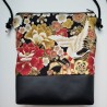 Mini shoulder bag - Crane gold&bordeaux