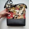 Mini shoulder bag - Crane gold&bordeaux