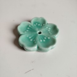 Incenso holder -Cherry blossom Emerald green