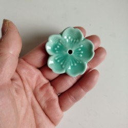 Incenso holder -Cherry blossom Emerald green