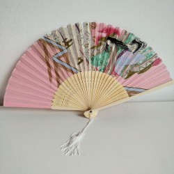 Japanese fan -Nobil lady in Heian