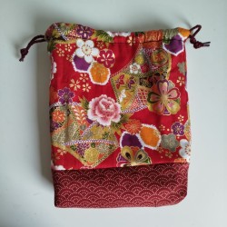 Kinchaku sack Red