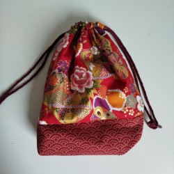 Kinchaku sack Red