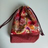 Kinchaku sack Red