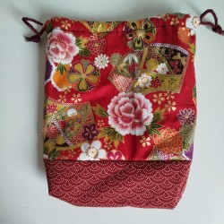 Kinchaku sack Red
