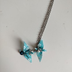 Necklace Cranes Slyblue