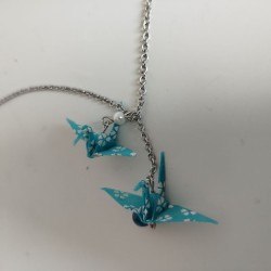 Necklace Cranes Slyblue