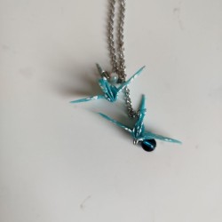 Necklace Cranes Slyblue