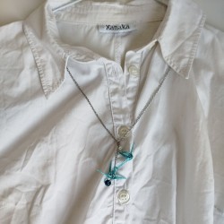 Necklace Cranes Slyblue