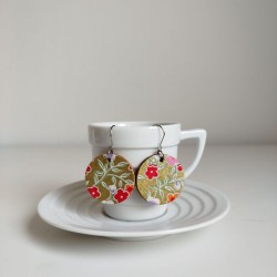 Paper earrings -gold