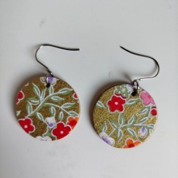 Paper earrings -gold