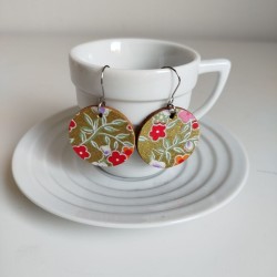 Paper earrings -gold
