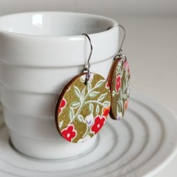 Paper earrings -gold