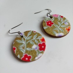 Paper earrings -gold