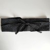 Obi belt in japanese cotton -Waves black