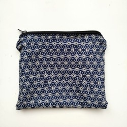 Mini pouch Asanoha navy