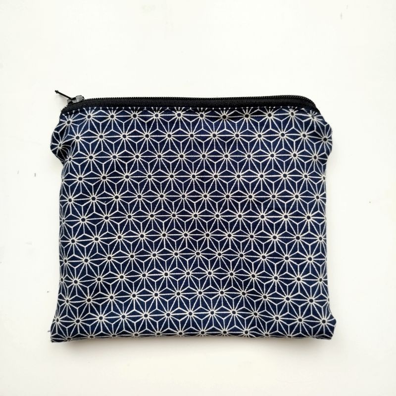 Mini pouch Asanoha navy