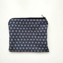 Mini pouch Asanoha navy