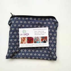 Mini pouch Asanoha navy