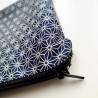 Mini pouch Asanoha navy