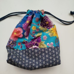 Kinchaku sack Blue