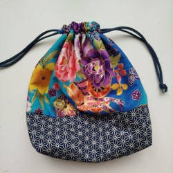 Kinchaku sack Blue